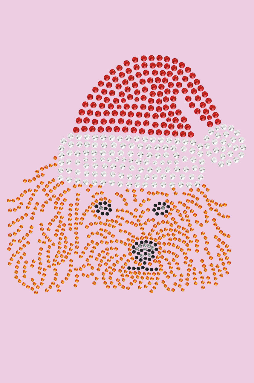 Poodle (Teddy) with Santa Hat - Bandana