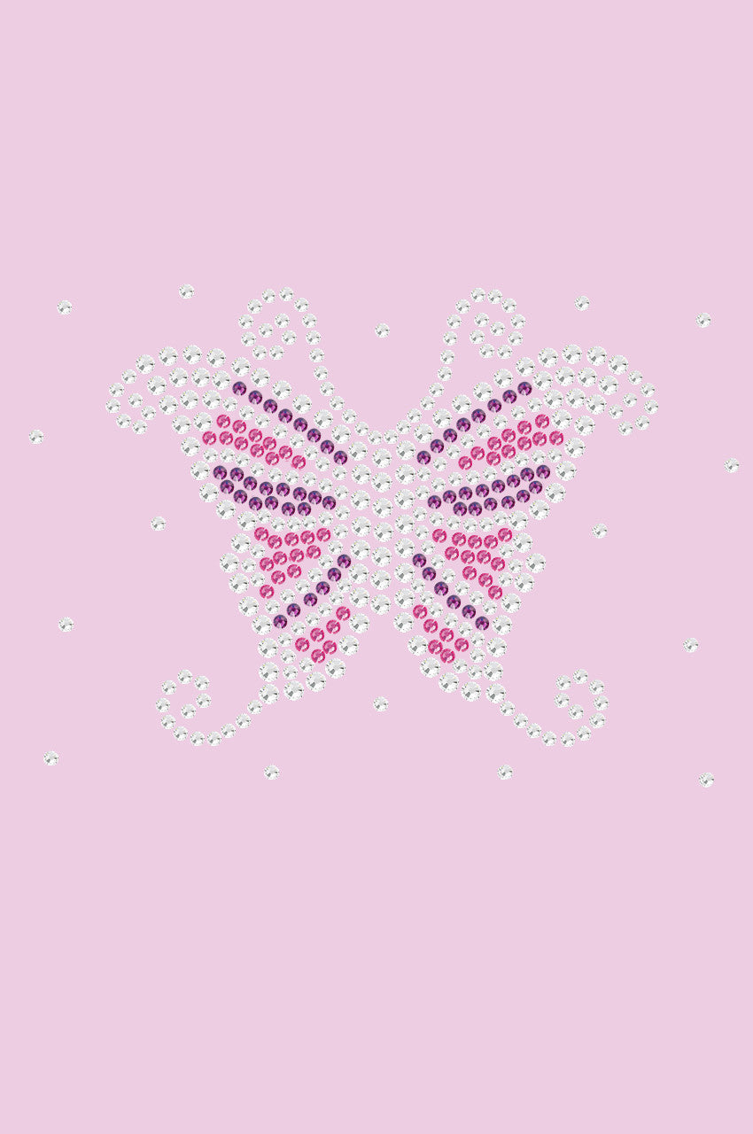 Pink & Purple Butterfly - Womens T-shirt