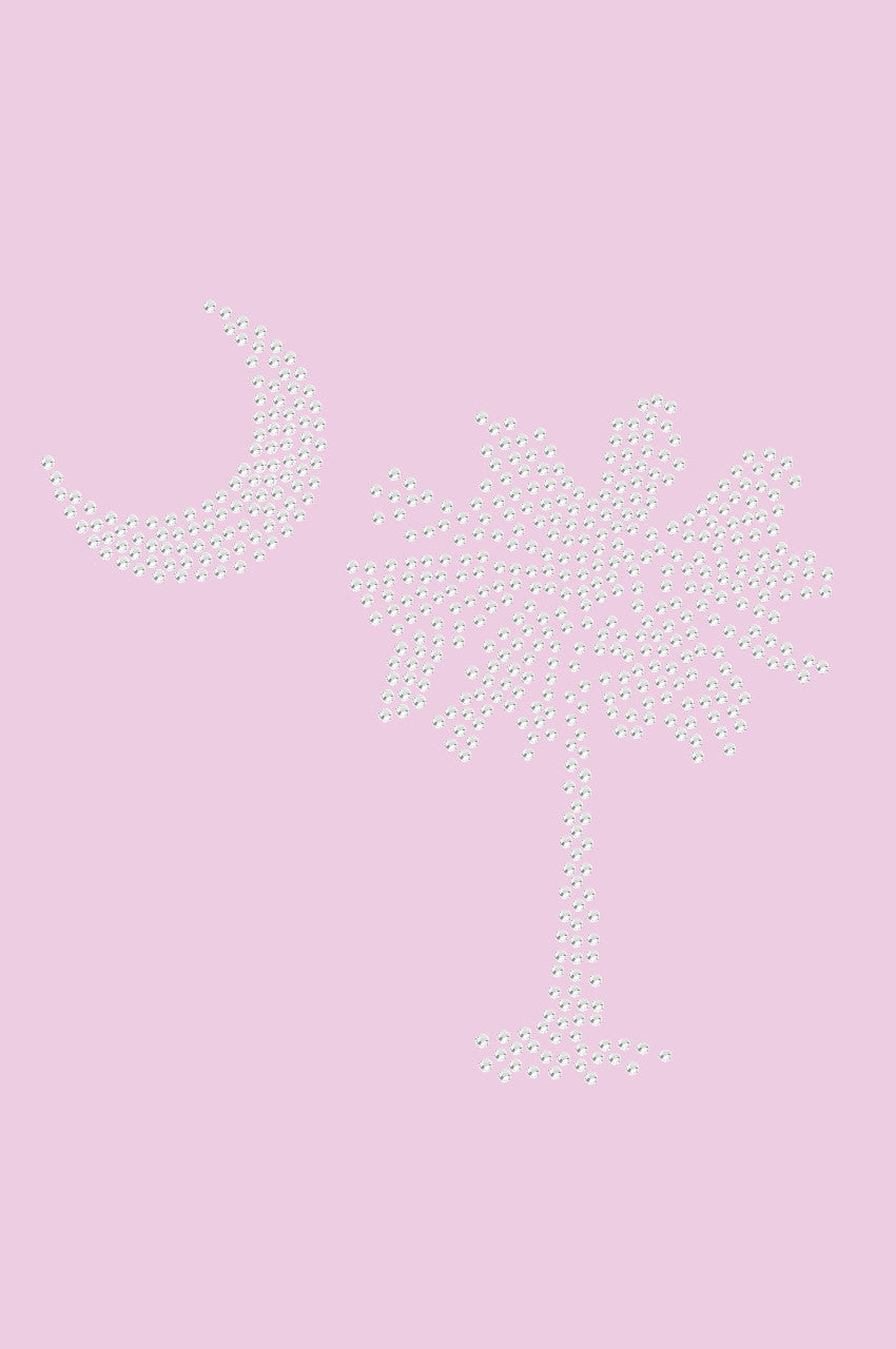 Palmetto Tree & Moon - Womens T-shirt