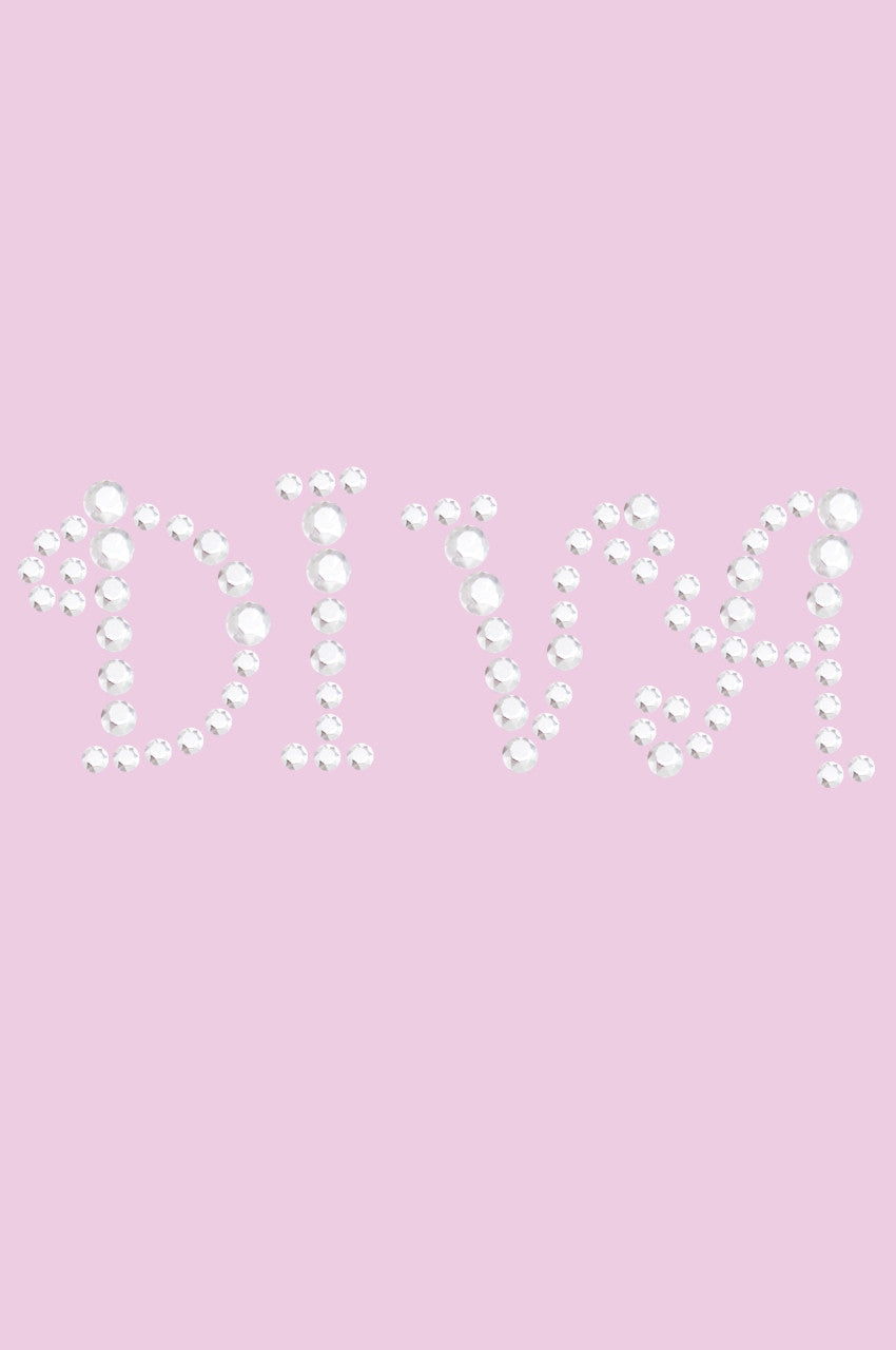 Diva (Silver Rhinestuds) - Womens T-shirt