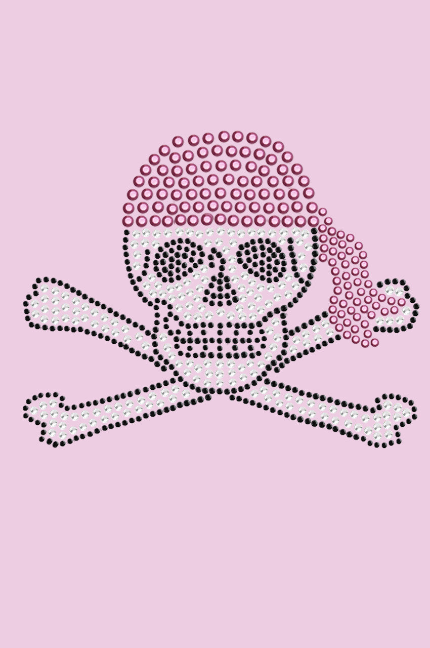 Skull with Pink Bandanna - Women's T-shirt