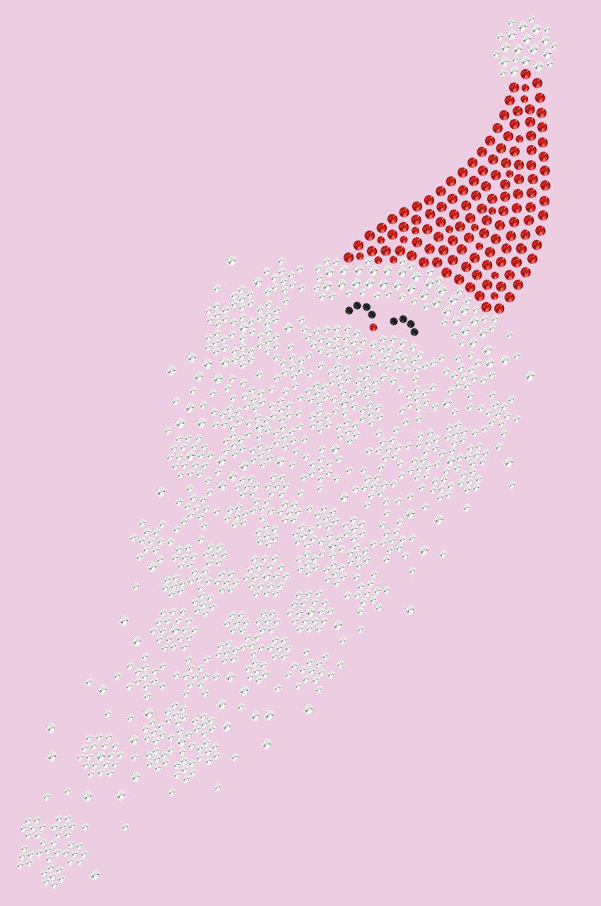 Santa Face with Snowflake Beard - Womens T-shirt