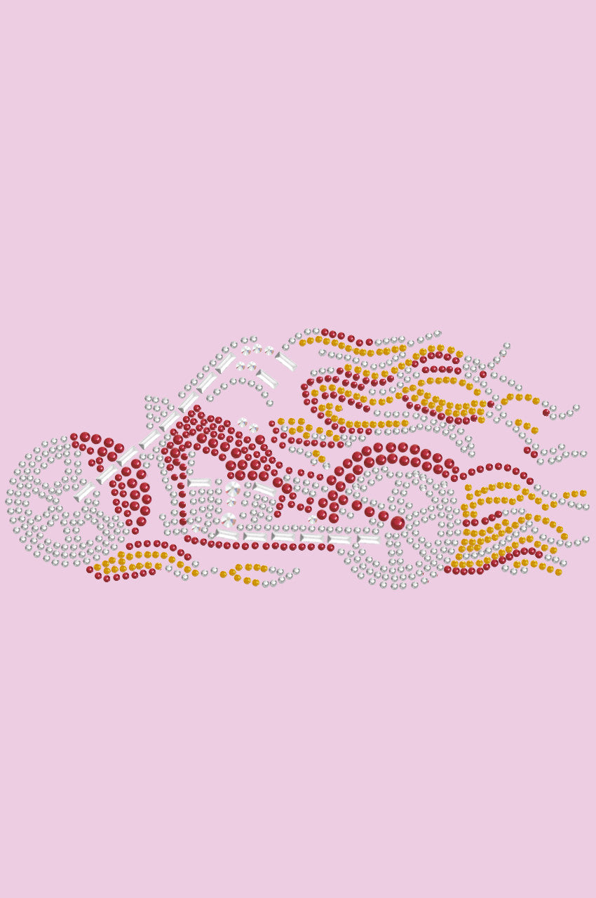 Motorcycle (Red with Flames) - Bandanas