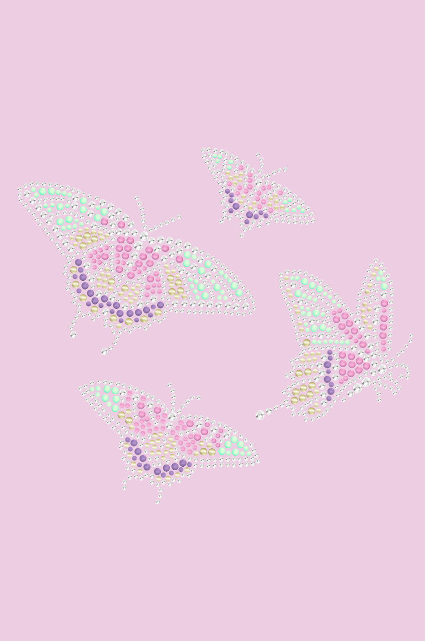 Pastel Butterflies - Womens T-shirt