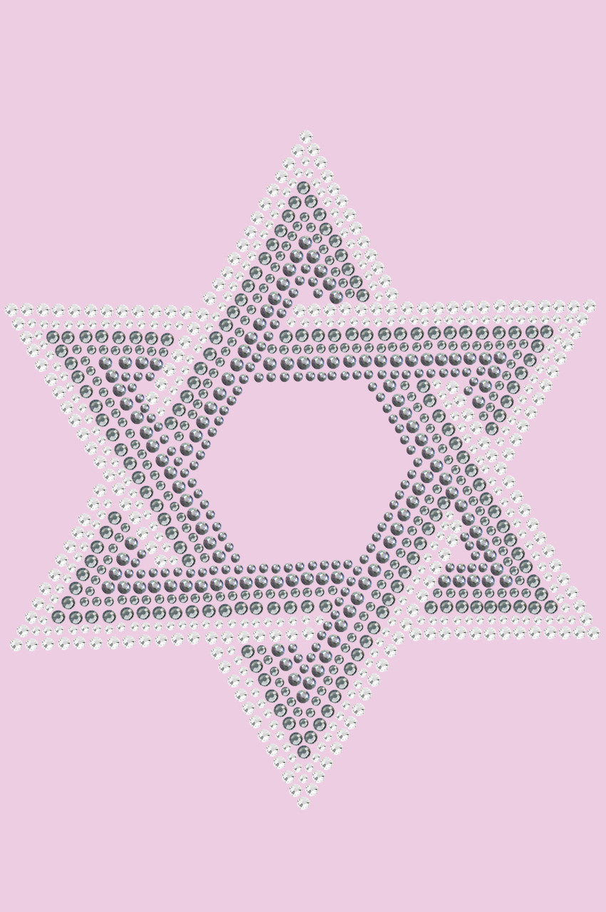 Star of David (Crystal and Gray) - Womens T-shirt