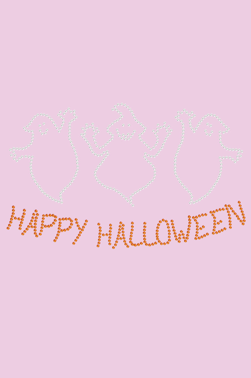 Happy Halloween Ghost - Womens T-shirt