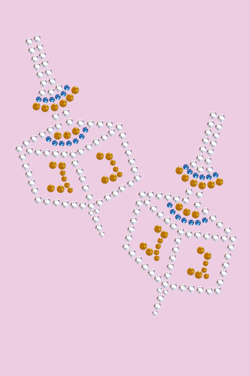 Dreidel Blue & Gold (Small)- Bandanna