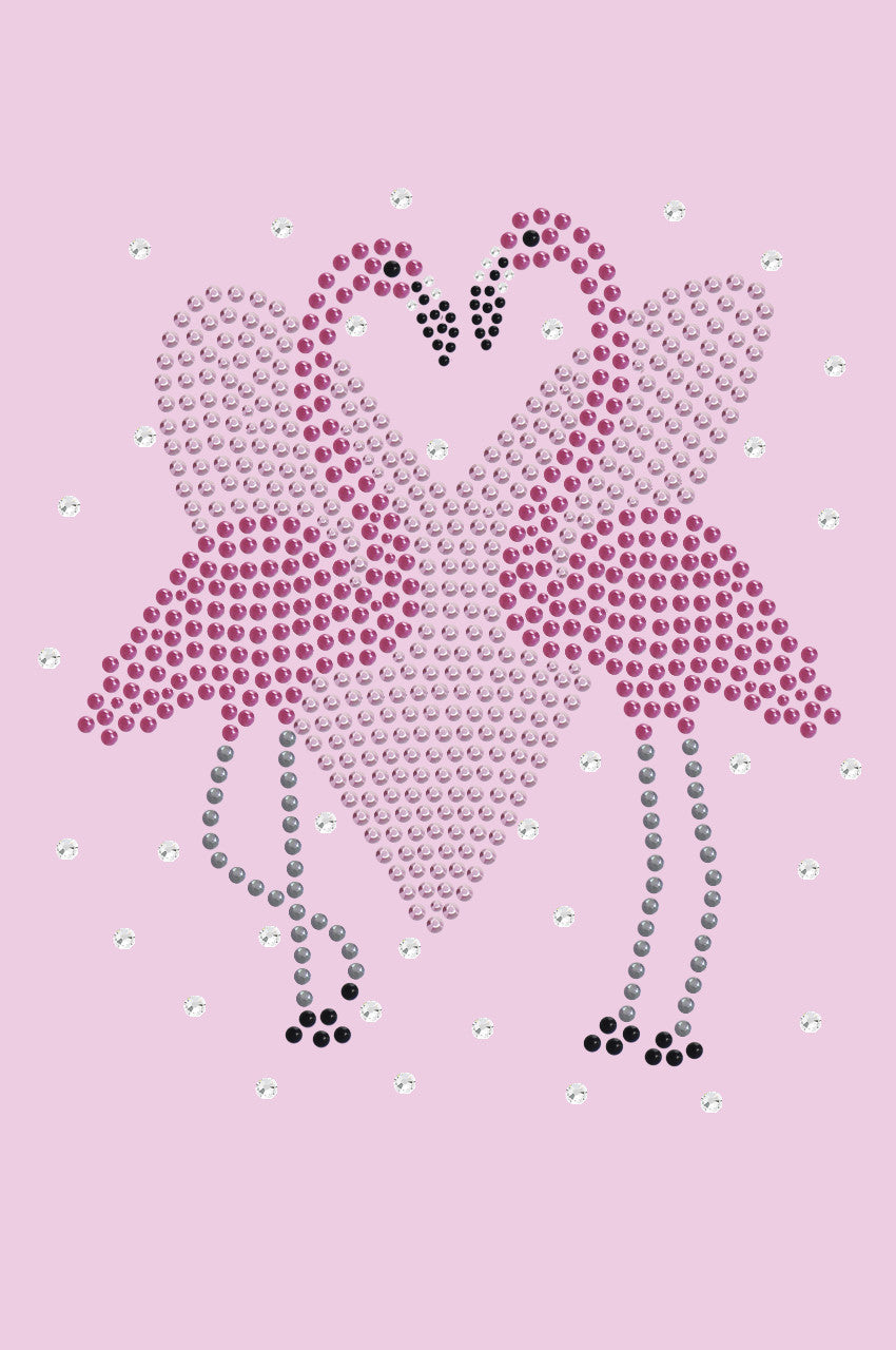 Flamingos with Heart- Womens Tee
