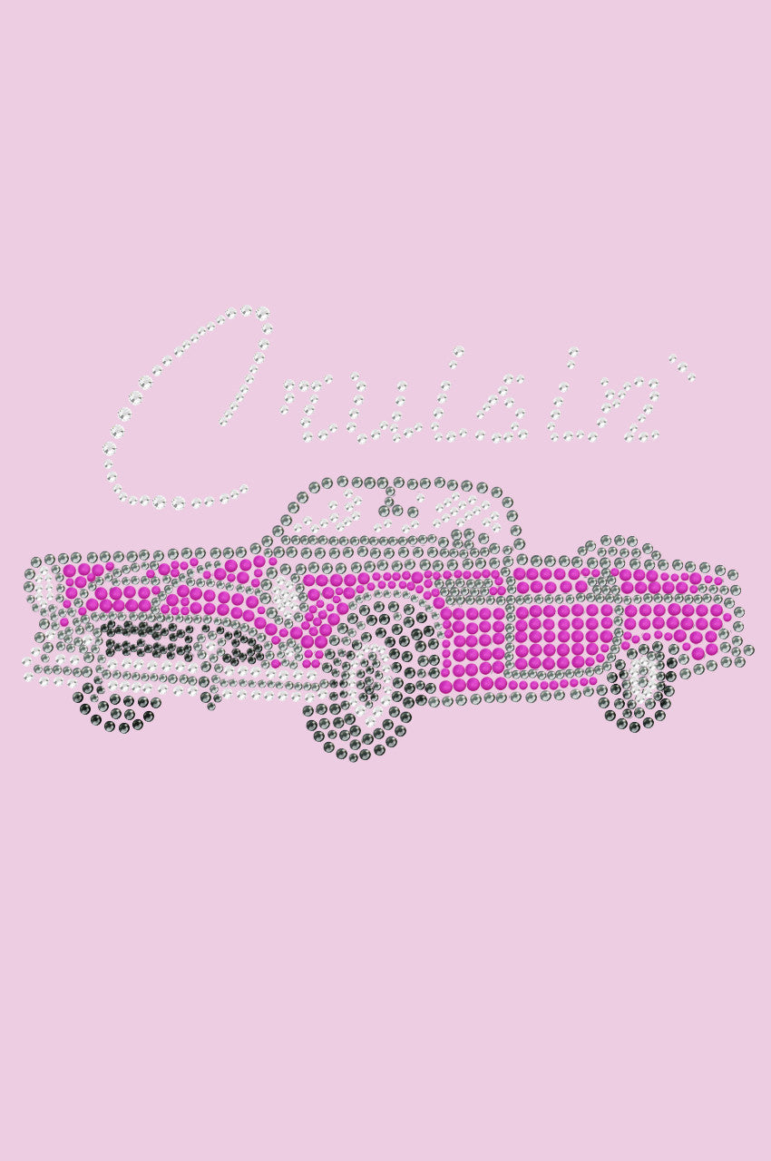 Cruisin Pink Convertible - Womens T-shirt