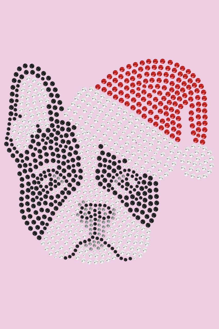 Boston Terrier with Santa Hat - Bandana