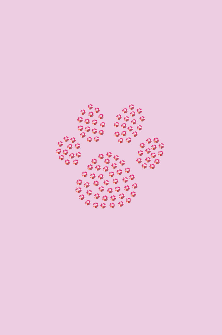 Paw (Pink Rhinestuds) - Women's T-shirt