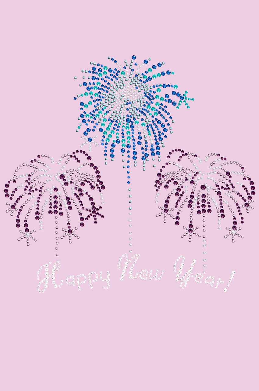 Happy New Year Fireworks - Womens T-shirt