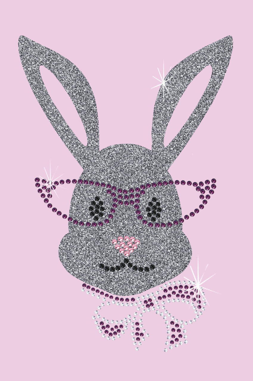 Girl Bunny with Glasses and Bow - Women's Tee