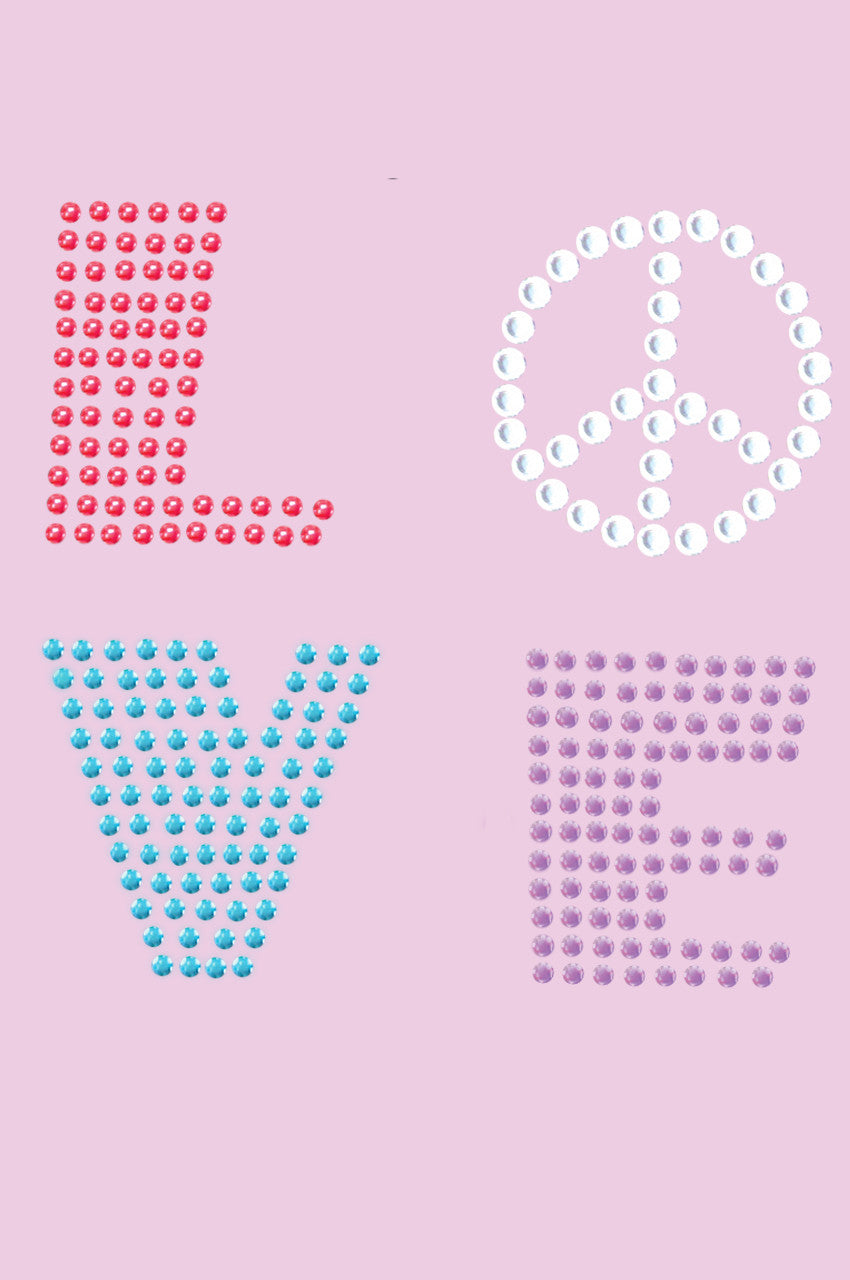 Love with Peace Sign - Womens T-shirt