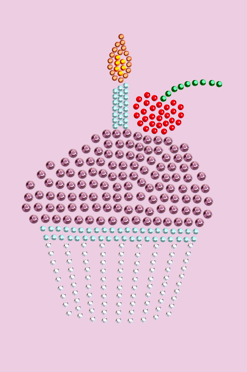 Cupcake with Candle - Women's T-shirt