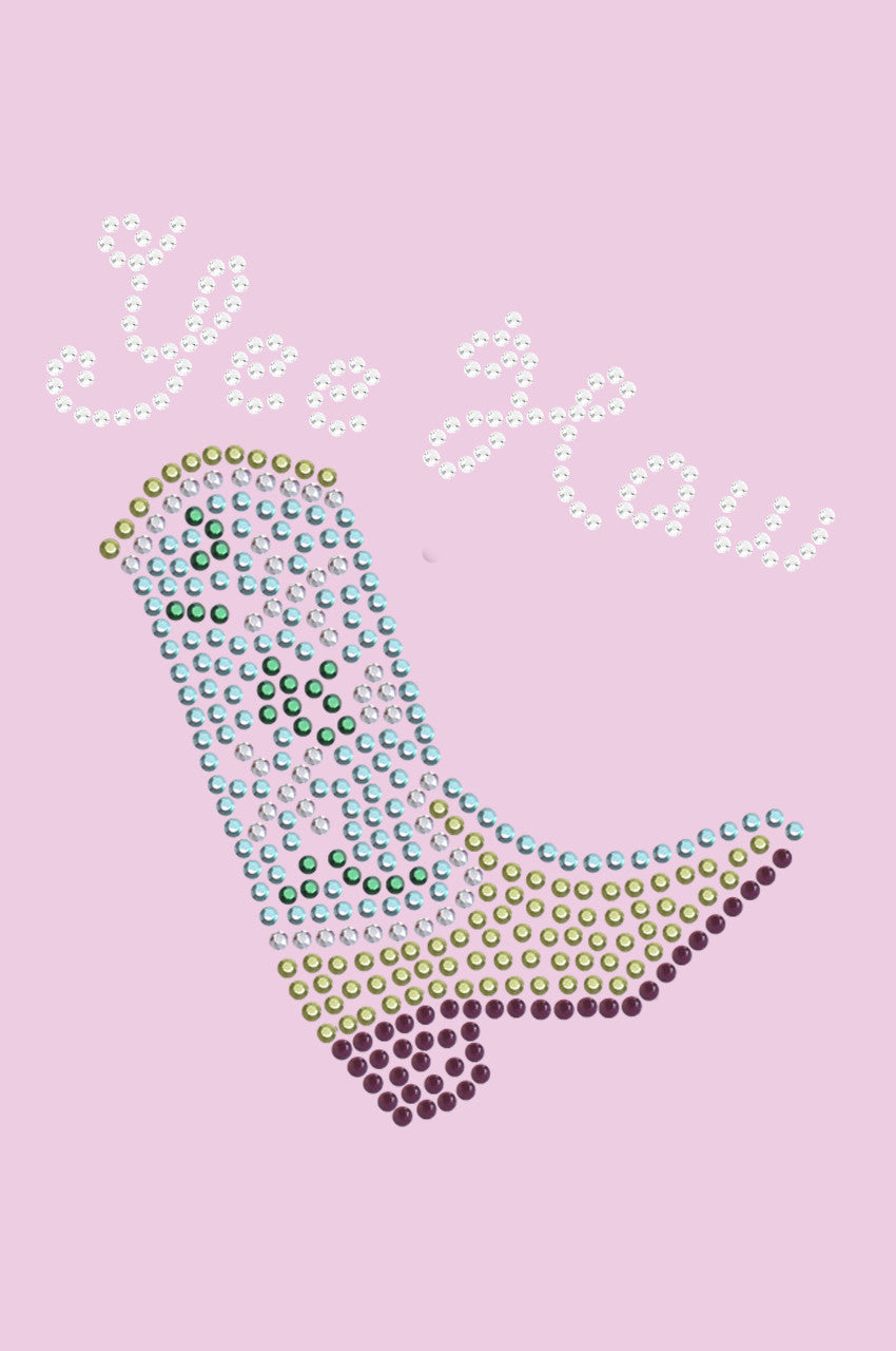 Boot (Green & Turquoise) with Yee Haw - Women's T-shirt