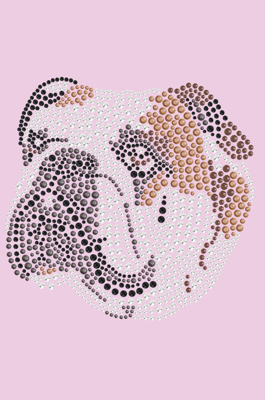 Bulldog Face (Brown) - bandana