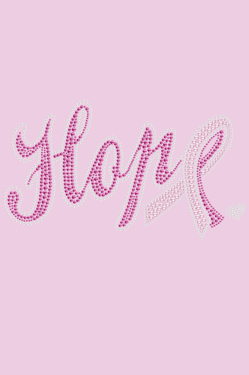 Hope with Cancer Ribbon - Womens T-shirt