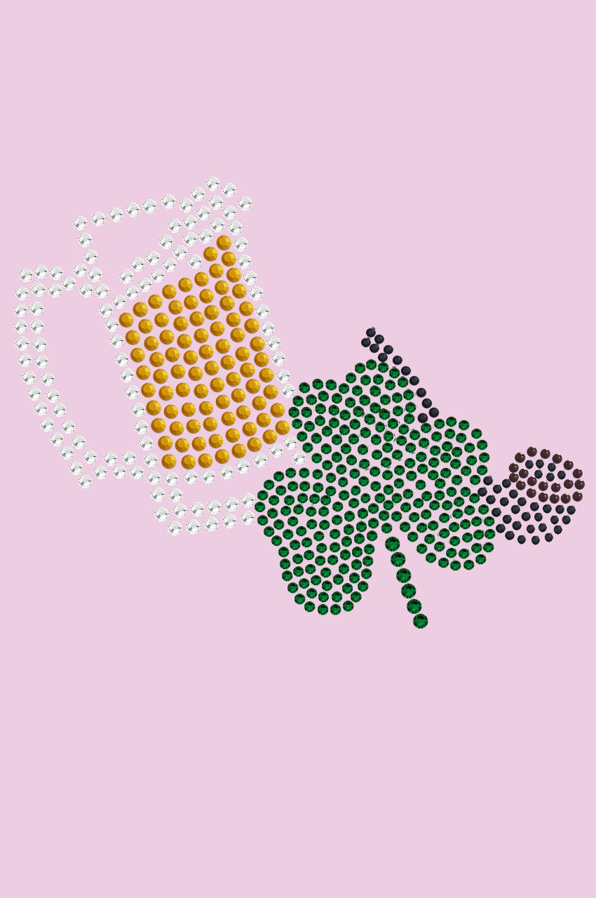 Beer Mug, Clover, & Pipe - Womens T-shirt