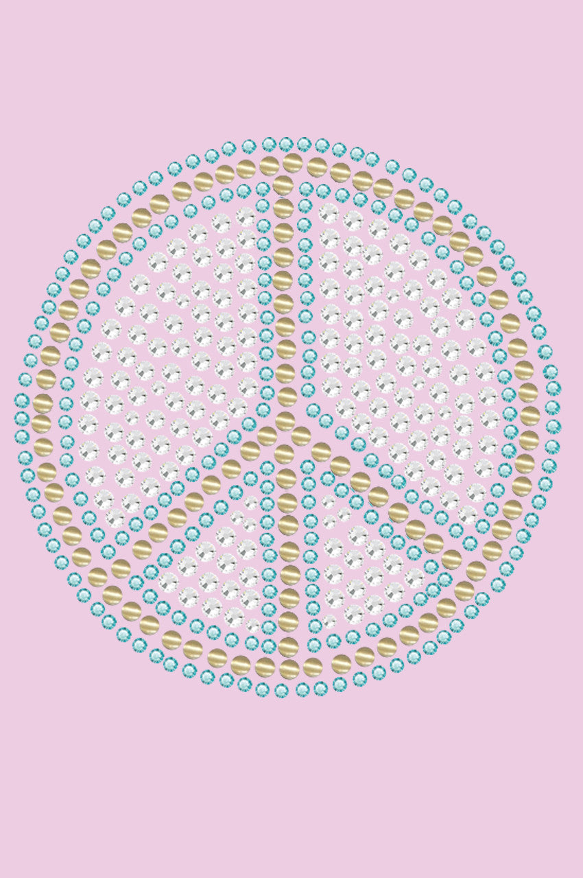 Peace Sign (Blue) - Women's T-shirt