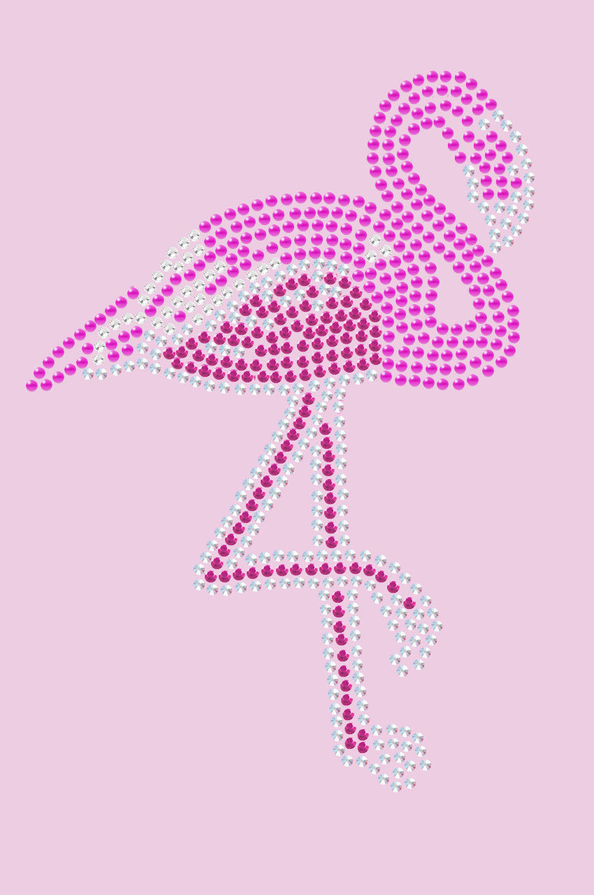Pink Flamingo (Iridescent - AB) - Womens T-shirt