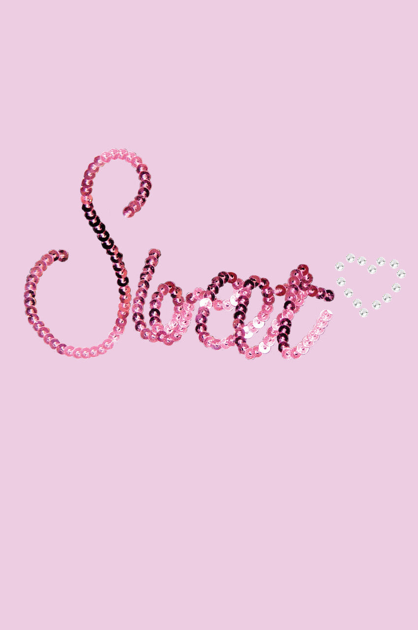 Sweet (Pink Sequins) - Women's T-shirt