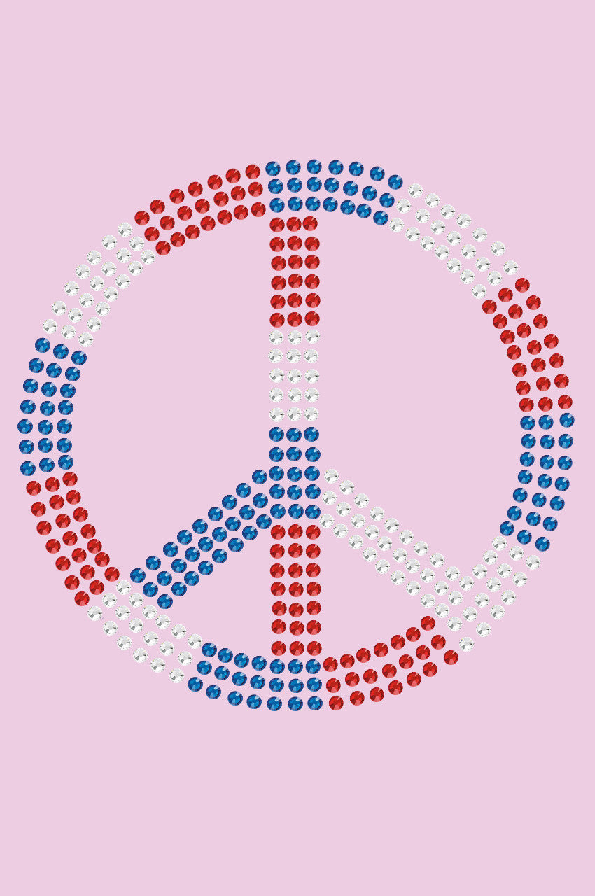Peace Sign (Red, White, & Blue) - Bandanna
