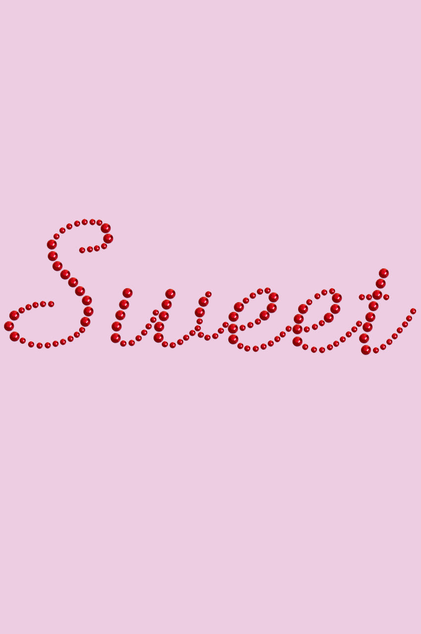Sweet (Red Rhinestuds) - Bandanna