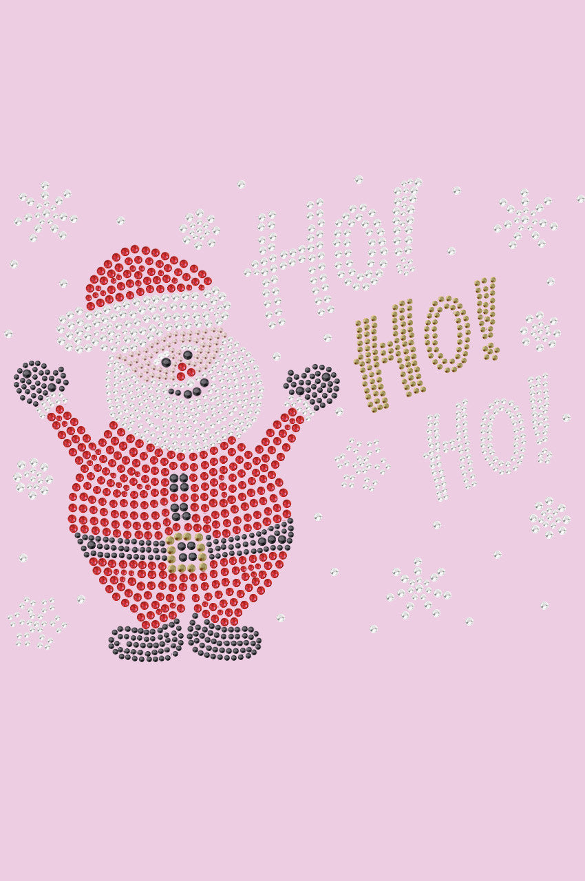 Ho Ho Santa with Snowflakes - Womens Tee