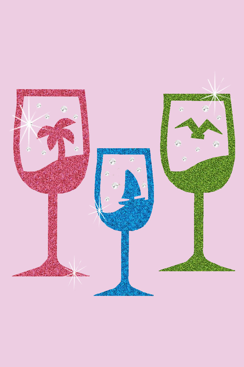 Tropical Glitter Cocktails - Womens Tee
