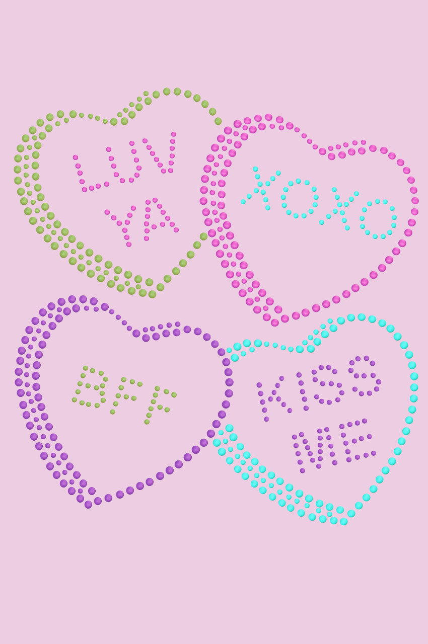 Candy Conversation Hearts 2 - Womens T-shirt