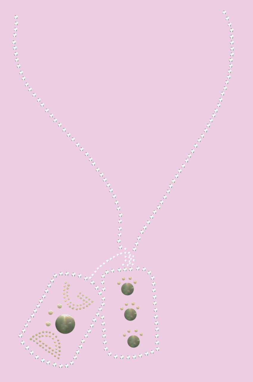 Dog Tag Necklace 1- Womens T-shirt