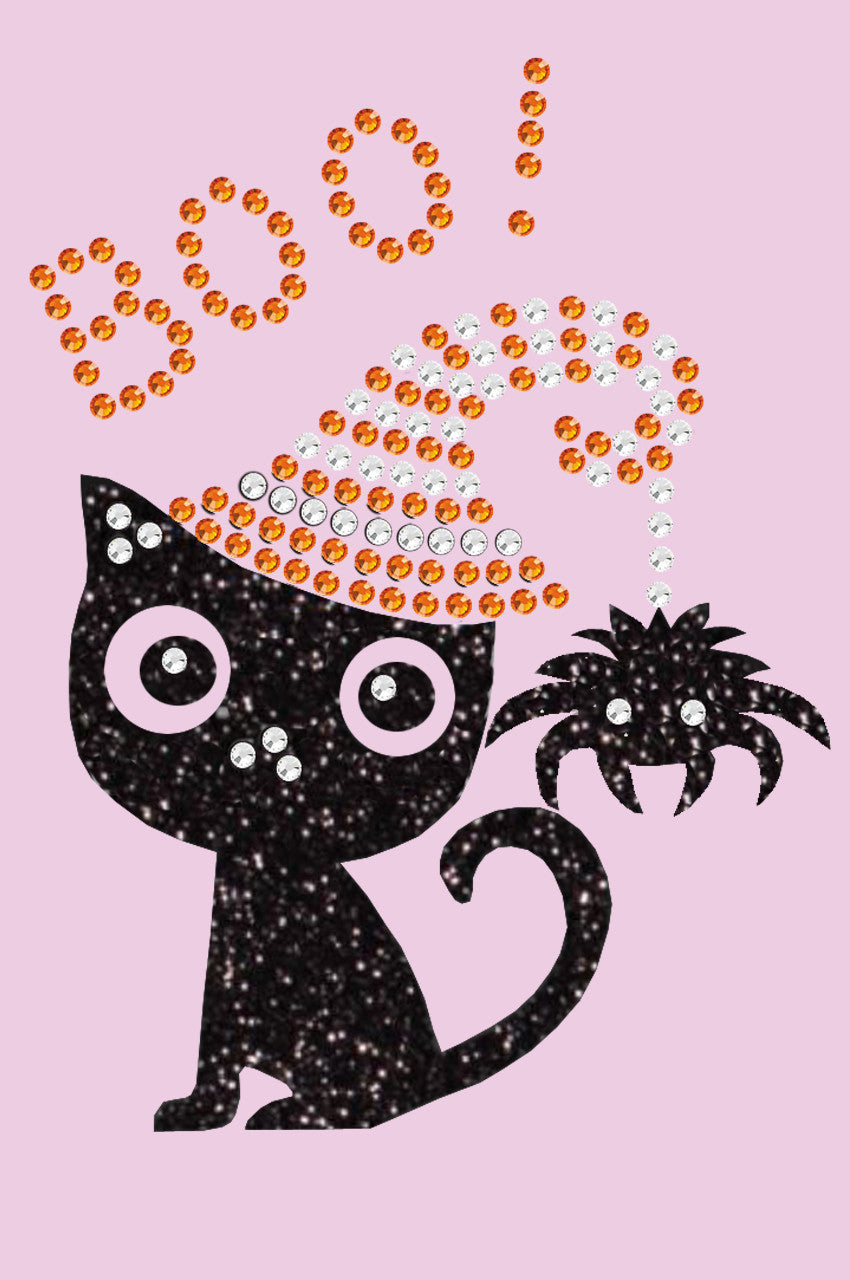 Cat with Spider Hat - Womens T-shirt