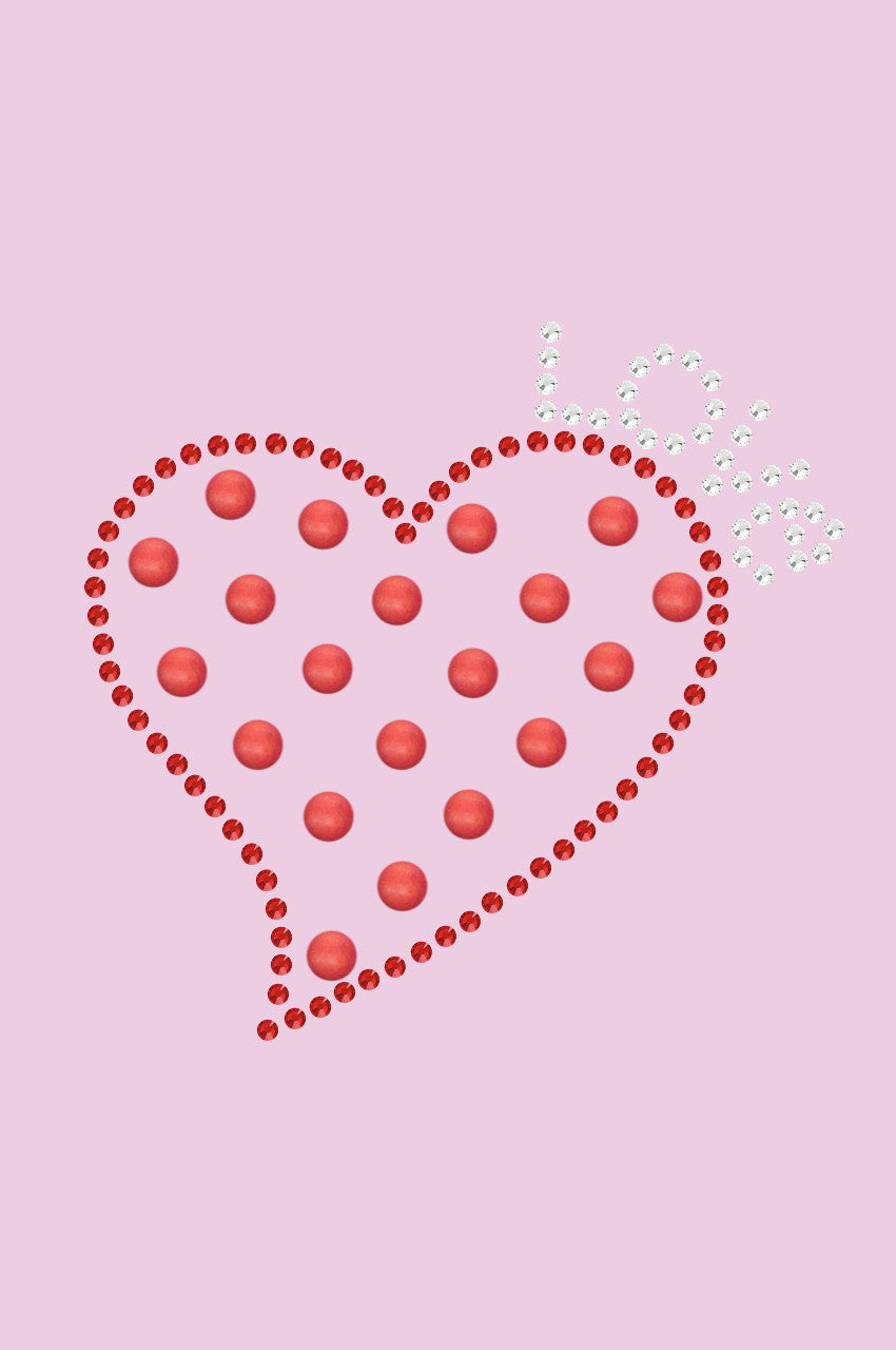 Small Love Polka Dot Heart - Bandanna