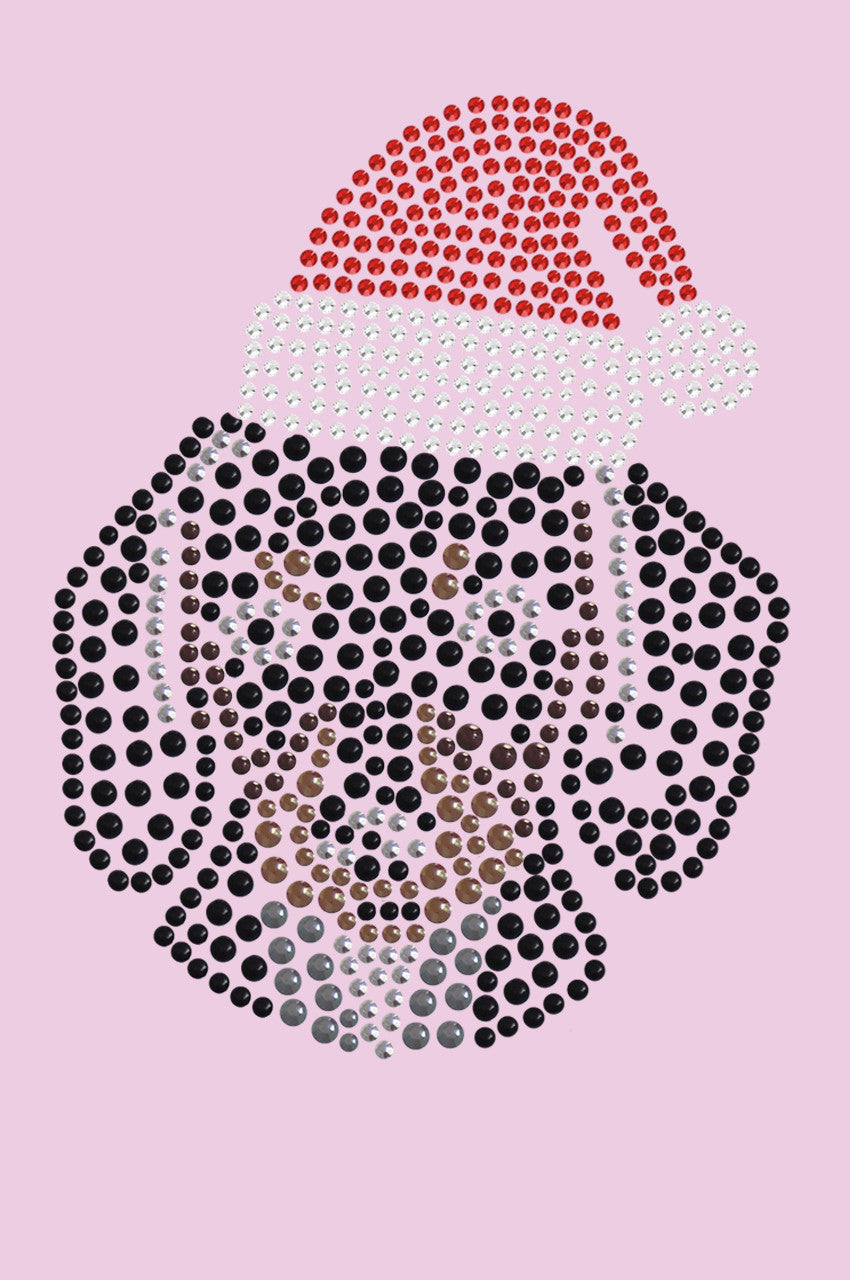 Dachshund Face with Santa Hat - Bandana