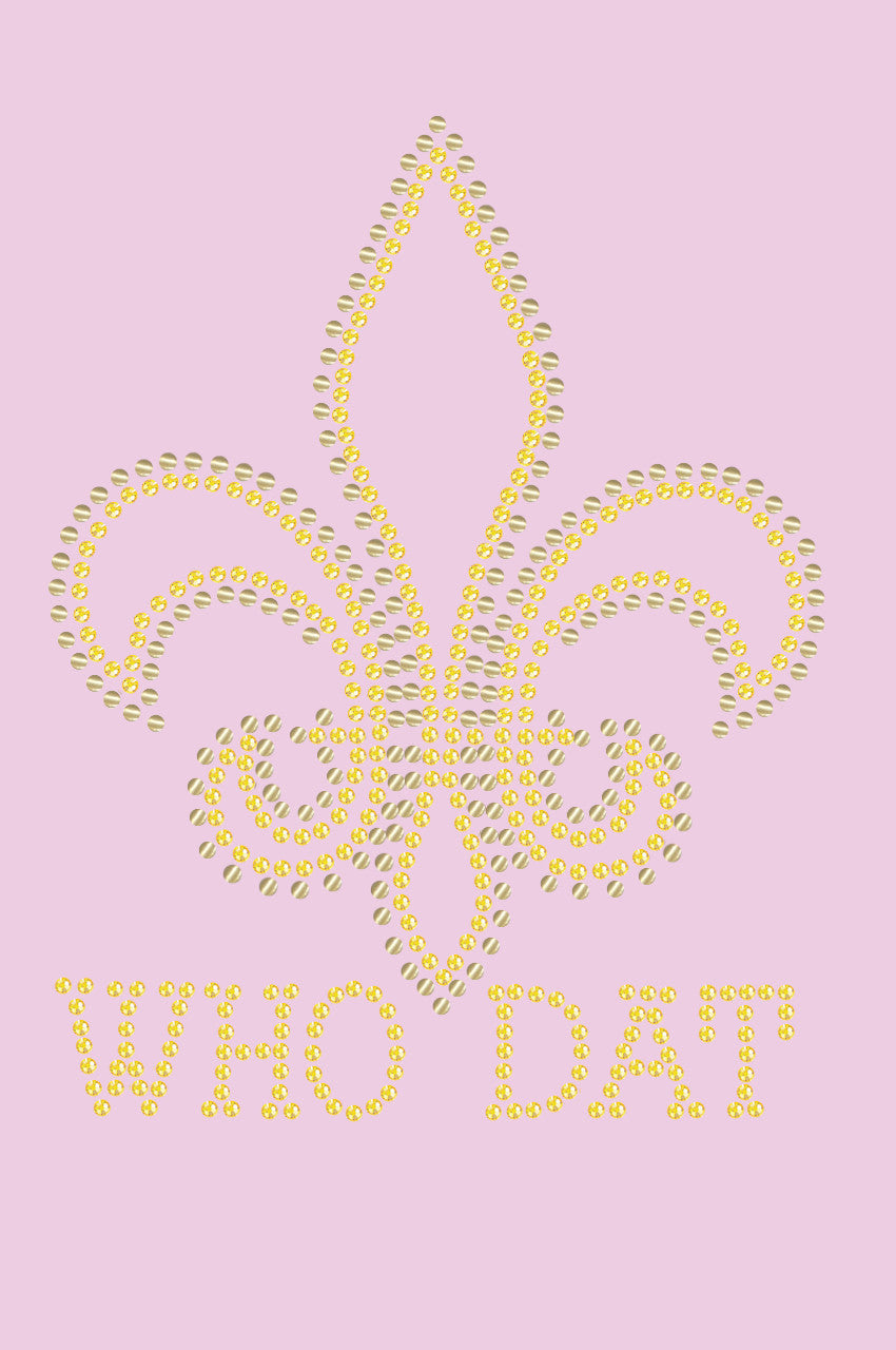Fleur de Lis - Who Dat - Womens T-shirt