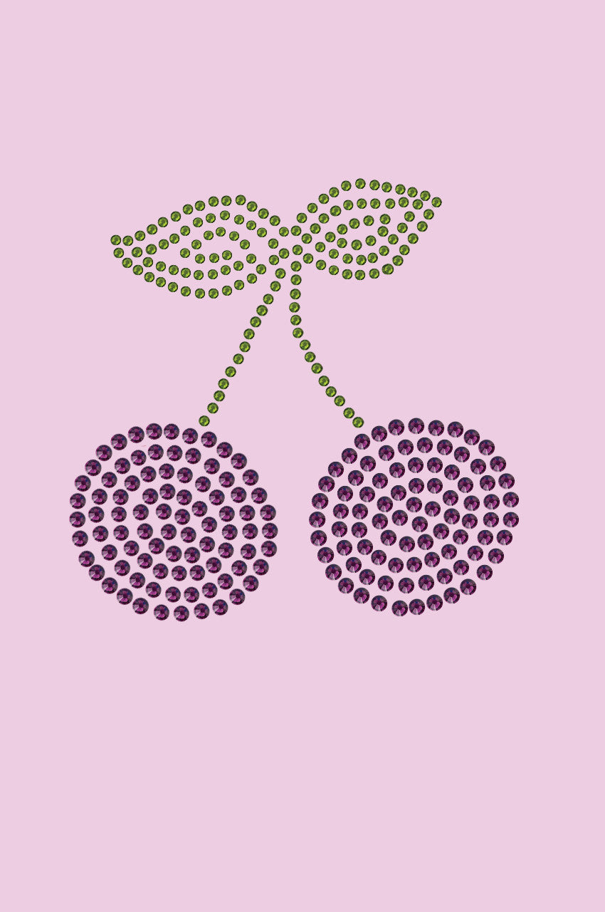Purple Cherries - Womens T-shirt