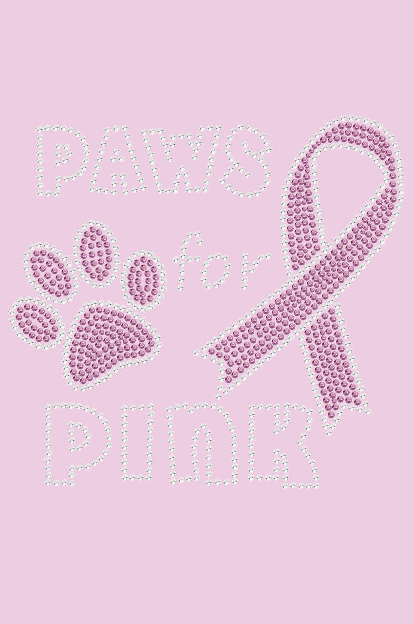 Paws for Pink - Womens T-shirt