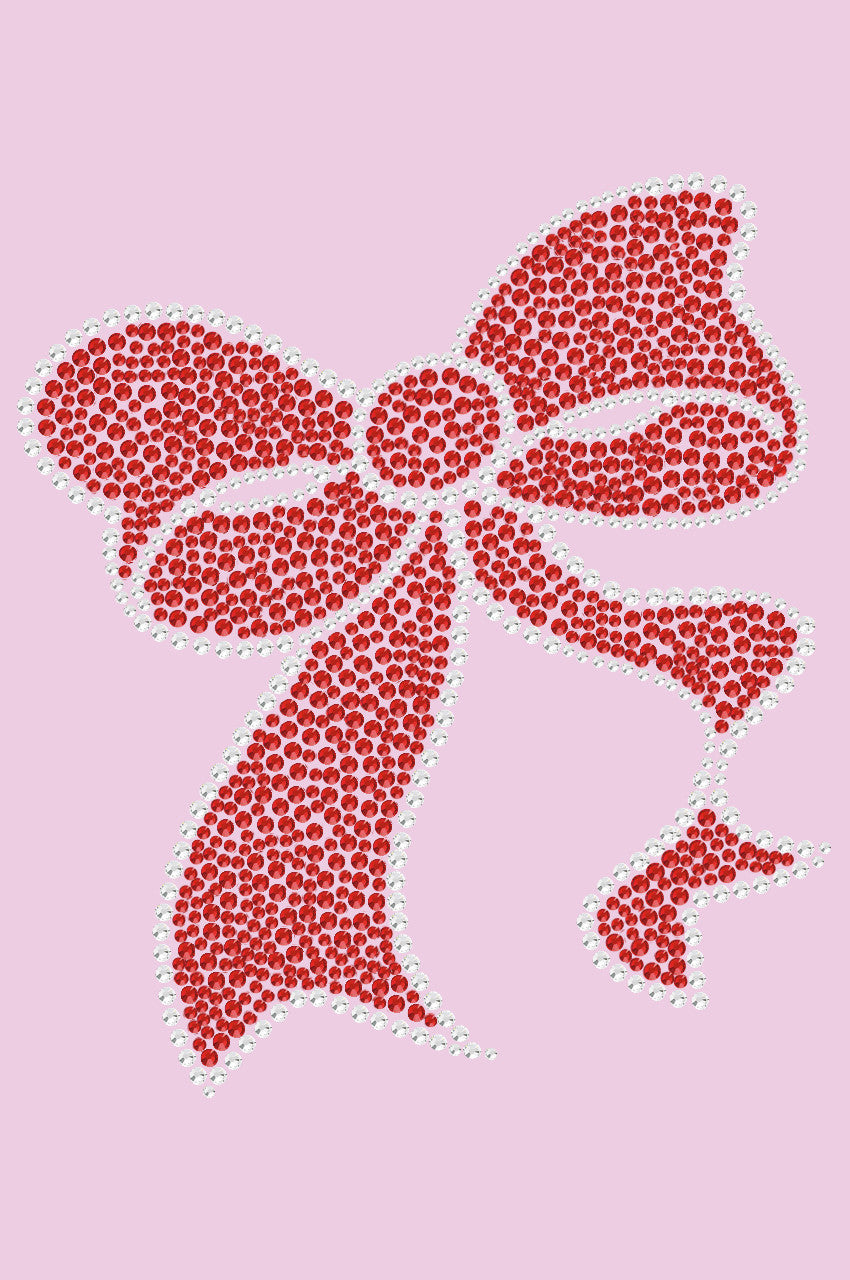 Red Rhinestone Bow - Womens Tee