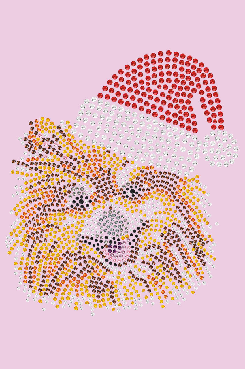 Pomeranian with Santa Hat - Bandana
