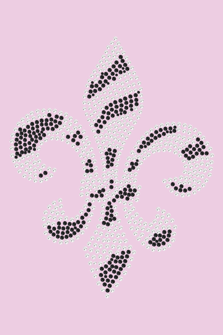 Fleur de Lis (Zebra Print) - Womens T-shirt