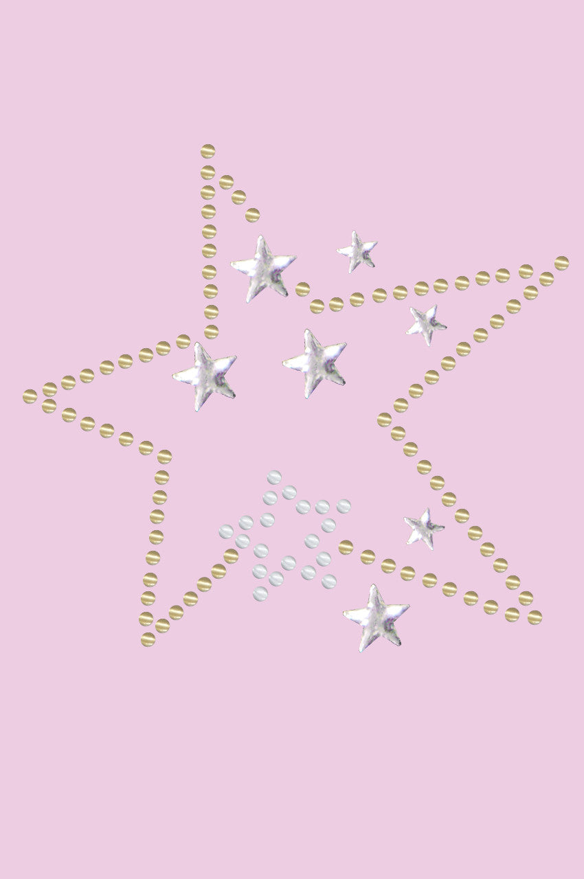 Gold & Silver Stars - Womens T-shirt