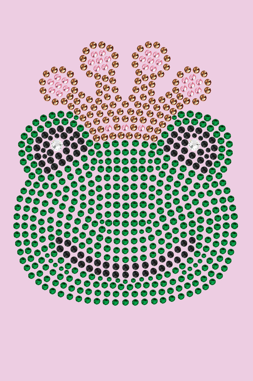 Frog with Pink Crown - Womens T-shirt