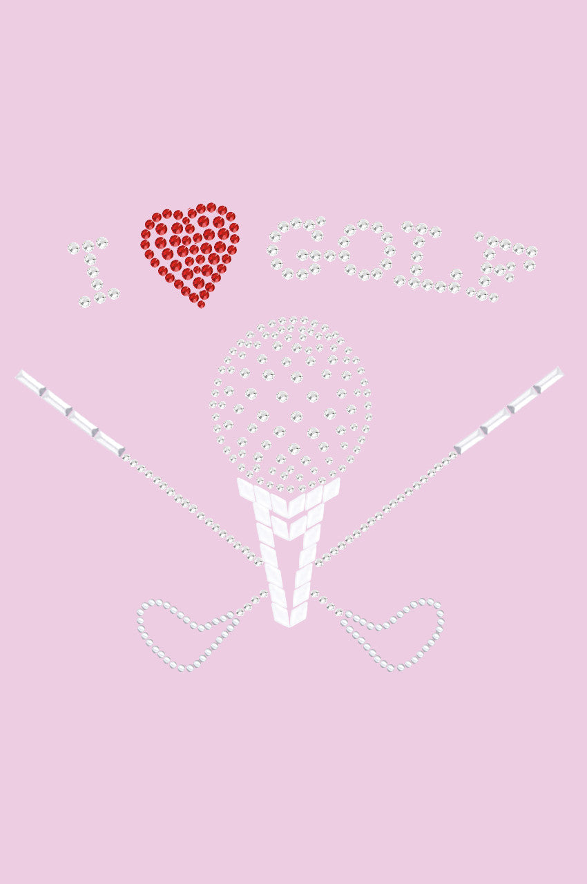 I Love Golf (Large) - Womens Tee