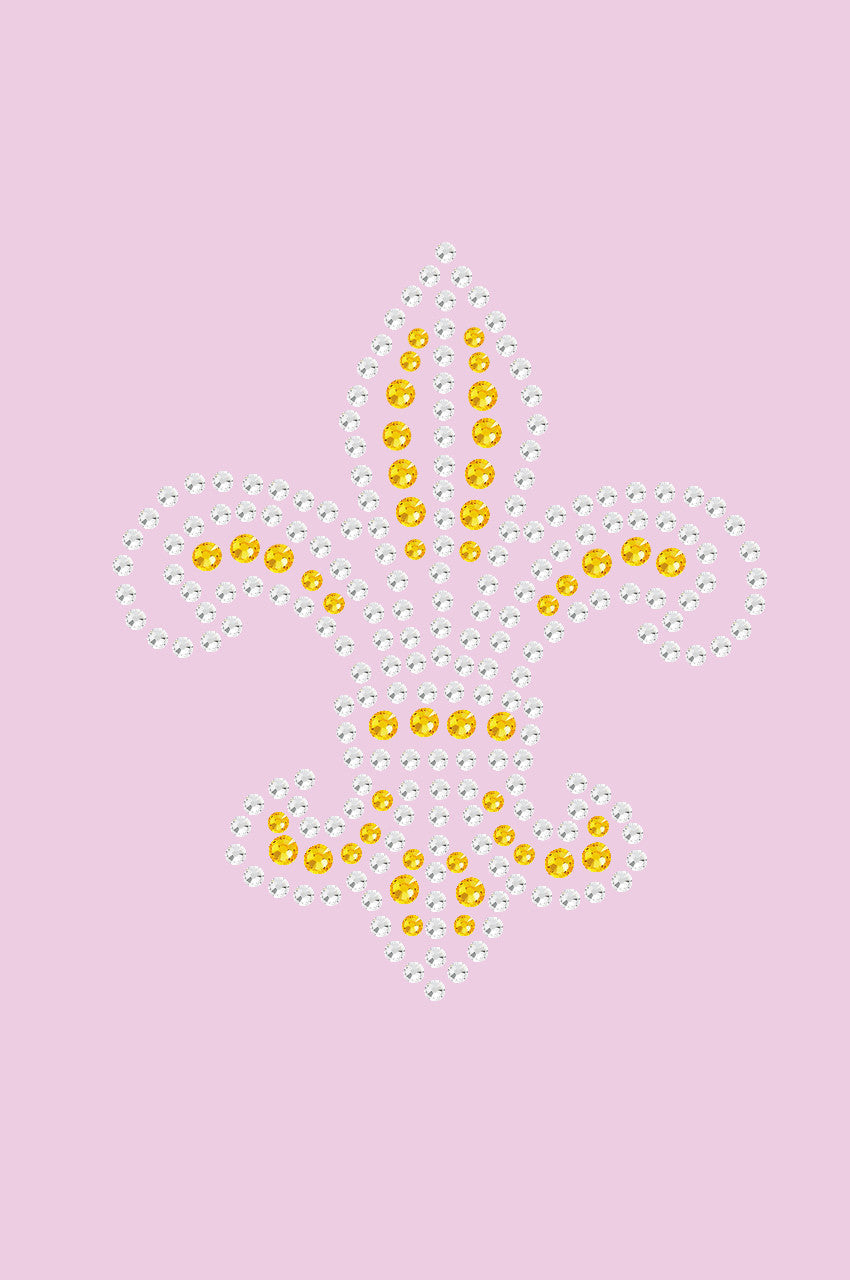 Fleur de Lis (Gold Rhinestones) - Women's T-shirt