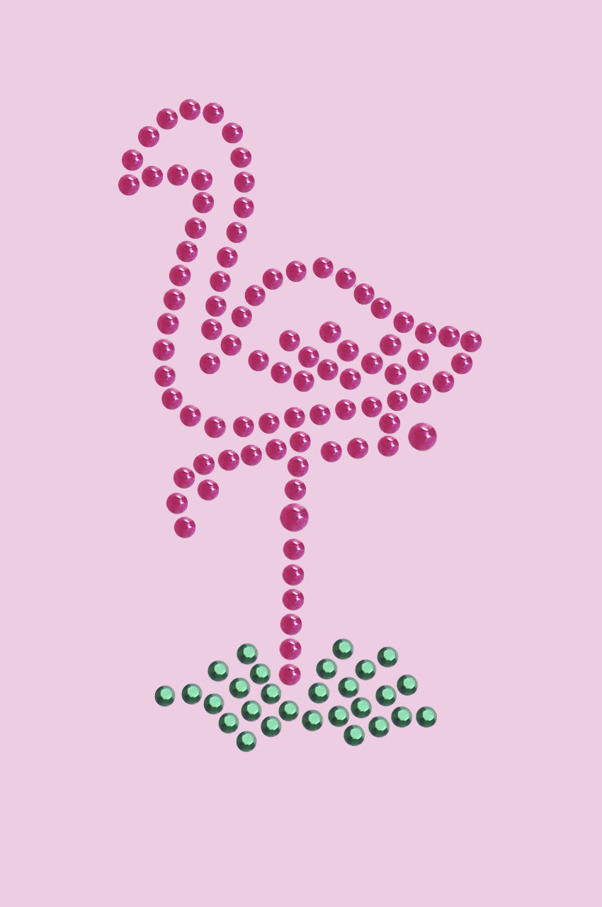 Pink Flamingo in Grass (Small) - Bandanna