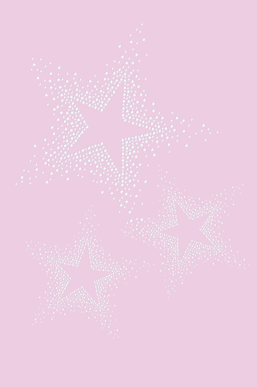 Three Stars (Clear Rhinestones) - Womens T-shirt