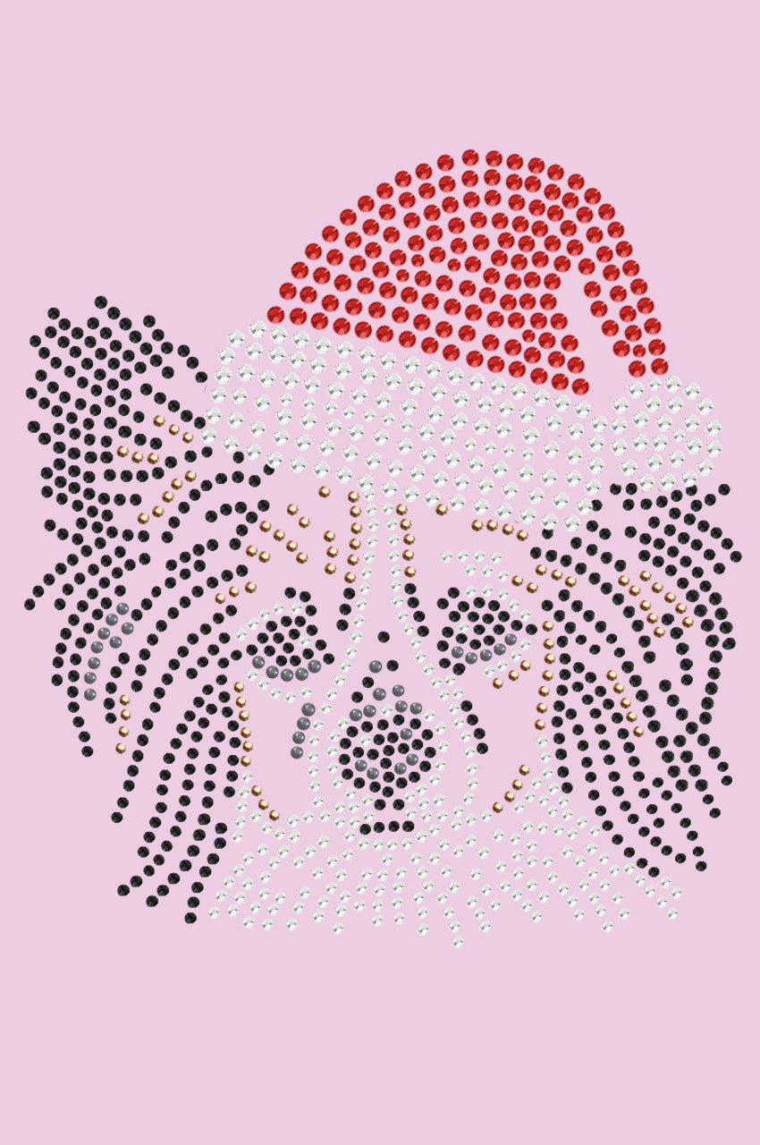 Papillon with Santa Hat - Women's T-shirt