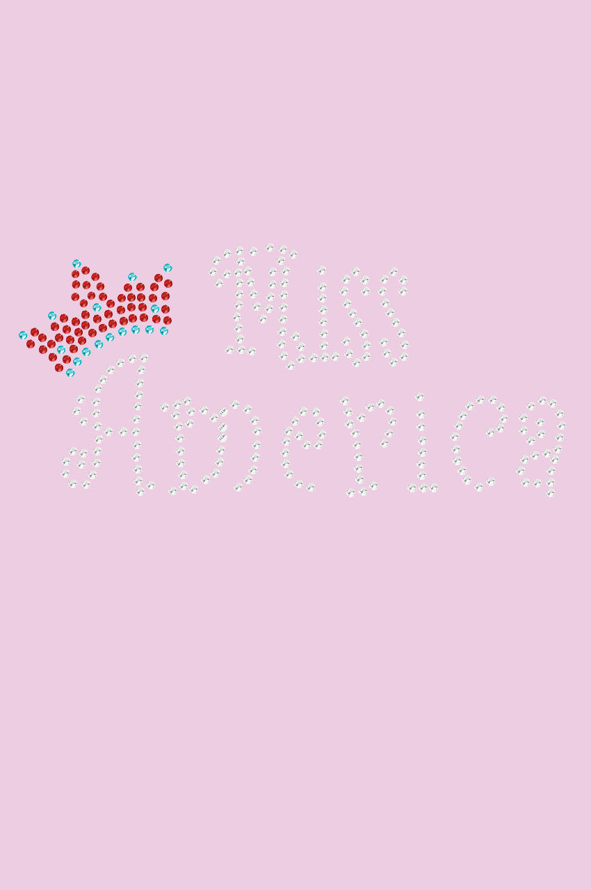 Miss America with Crown - Womens T-shirt
