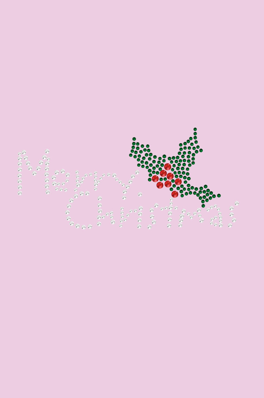 Merry Christmas with Holly - Womens Tee